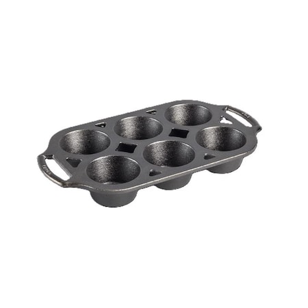 Lodge Lodge 7 in. W X 13 in. L Muffin Pan Gray 1 pc BW6MFN